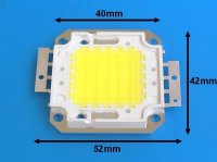 LED ČIP50W / LED dioda COB 50W neutrální bílá / LEDCOB50W / LED CHIP 50W