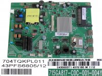 LCD LED modul základní deska Philips XHCB02A00100SX/JSWBA3LT0SX / Main board assy 715GA817-C0C-001-004Y / 704TQKPL011