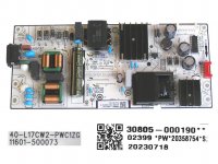 LCD modul zdroj TCL 30805-000190 / SMPS power supply board 40-L17CW2-PWC1ZG / 11601-500073