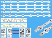 LED podsvit 355mm sada vestel 23339340 celkem 5 pásků / D-LED BAR. 40"BMS 0.36A VNB M4.5 CEM3_YED.PA / 30090051 plus 30090051 / 30085242 plus 30085241