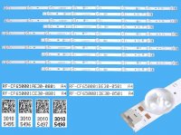 LED podsvit sada vestel RF-CF650001 celkem 10 pásků / D-LED backlight 65" RF-CF650001AE30-0801 30105495 plus RF-CF650001BE30-0501 30105496 plus 30105497 plus 30105498