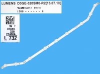 LED podsvit 585mm, 9LED / LED Backlight 585mm - 9 D-LED, BN96-27468A / BN9627468A / D3GE-320SM0-R