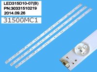 LED podsvit 636mm sada ChangHong celkem 3 kusy / LED Backlight 636mm - 10 D-LED, 30331510219, LED315D10-07