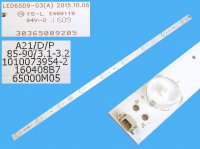 LED podsvit 640mm, 9LED / LED Backlight 640mm - 9DLED, LED65D9-03 / 30365009205