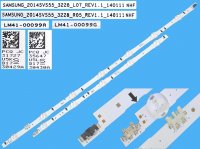 LED podsvit 1158mm sada Samsung 12 LED BN96-30429A plus BN96-30430A / LED Backlight 1158mm - 12 D-LED BN9630429A plus BN9630430A / Samsung D4GE-550DCA / LM41-00099A plus D4GE-550DCB / LM41-00099G