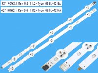 LED podsvit 825mm sada LG 6916L-1216A plus 6916L-1217A L2 plus R2 / LED Backlight 823mm - 10 DLED