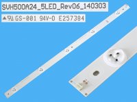 LED podsvit 493mm, 5LED / LED Backlight 492mm - 5DLED, SVH500A24_5LED