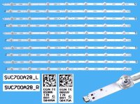 LED podsvit 1422mm sada Samsung SVC700A28 celkem 10 pásků / LED Backlight Array BN96-50489A plus BN96-50478A / SVC700A28_L plus SVC700A28_R