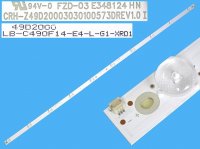 LED podsvit 975mm, 10LED / LED Backlight 975mm - 10 D-LED, CRH--Z49D20003030100573DREV1.0, LB-C490F14-E4-L-G1-XRD1, 49D2000