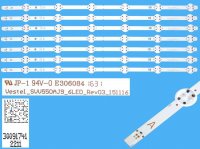 LED podsvit 533mm sada vestel 23353811 celkem 7 pásků / D-LED BAR Vestel_SVV550AJ9_6LED_Rev03_151116 / 30091741