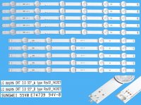 LED podsvit sada LG náhrada AGF78401701 celkem 10 pásků / DLED TOTAL ARRAY AGF78401701AL 6916L-1989A plus 6916L-1990A LG Innotek DRT3.0 55"