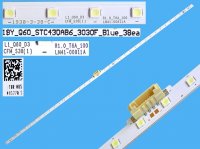 LED podsvit EDGE 462mm / LED Backlight edge 462mm - 38 LED BN96-48377A / LM41-00811A / L1_Q60_D3_CFM_S38(1)_R1.0_T6A_100 / 19Y_Q60_STC430AB6_3030F_Blue_38ea