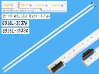 LED podsvit EDGE AGF78703501 sada LG celkem 2 kusy / LED Backlight edge 604mm 2x60 LED 6916L-3037A plus 6916L-3038A / 55" V17 ART3 3037