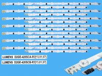 LED podsvit 880mm sada Samsung 14LED / LED Backlight mm - 9 D-LED, BN96-25306A plus BN96-25307A / D2GE-420SCA-R3 plus D2GE-420SCB-R3