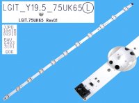 LED podsvit 833mm, 11LED / DLED Backlight 833mm - 11 D-LED, SSC_Trident_75UK65, LGIT_Y19.5_75UK65, EAV64833101