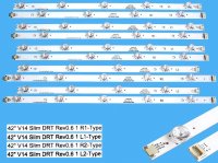 LED podsvit sada LG 42" V14 Slim DRT Rev0.6 celkem 10 pásků / DLED TOTAL ARRAY LG 42" V14 Slim DRT Rev0.6