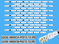 LED podsvit 800mm sada Samsung BN96-27896A plus BN96-27897A 7ks / LED Backlight 800mm - 13 D-LED D2GE-390SCA plus D2GE-390SCB sada 7 linií