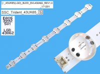 LED podsvit 445mm, 8LED / DLED Backlight 445mm - 8 D-LED, SSC_Trident_43UK65_SVL430A62, EAV63992501