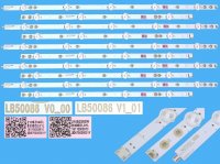 LED podsvit sada Philips náhrada 705TLB50B33BLDL01 celkem 10 pásků LB50086V0-00 plus LB50086V1-01 / DLED TOTAL ARRAY 996599001104