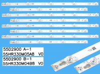 LED podsvit sada Thomson TOT-55D2900 celkem 8 pásků / DLED TOTAL ARRAY YHA-4C-LB5504-YH07J plus YHA-4C-LB5505-YH07J / 55HR330M05A8 V0 plus 55HR330M04B8 V00