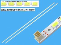 LED podsvit EDGE 520mm SLED 2011SGS46 sada Grundig celkem 2 kusy / LED Backlight 520mm - 72 plus 72LED SLED 2011SGS46 5630 72 H1 Rev0