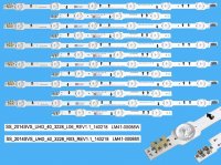 LED podsvit sada Samsung BN96-32174A plus BN96-32175A náhrada celkem 12 pásků / LED Backlight 837mm D-LED 2014SVS_UHD_40_3228_R03 plus 2014SVS_UHD_40_3228_L06 / LM41-00088W plus LM41-00088X