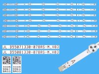 LED podsvit 535mm sada Vestel celkem 7 pásků / D-LED backlight 55" 23624366 / 30099561 JL.D55071330-078AS-M_V03 plus 30099562 JL.D55081330-078AS-M_V03