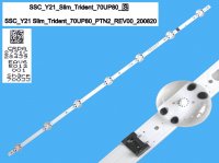 LED podsvit 795mm, 7LED / DLED Backlight 795mm - 7 D-LED, SSC_Y21 Slim_Trident_70UP80, EAV65012001