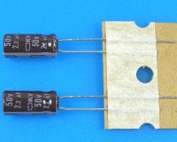 2,2uF/50V - 105°C Nippon KY kondenzátor elektrolytický, low ESR, long life