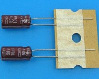 10uF/50V - 105°C Nippon KY kondenzátor elektrolytický, low ESR, long life