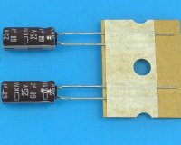 68uF/25V - 105°C Nippon KYA kondenzátor elektrolytický, low ESR, long life