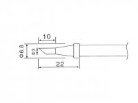 Pájecí hrot C1-3 pr. 0.3mm (ZD-30C, ZD-99, ZD99, ZD-8906, ZD-8906L)