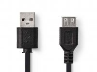 Kabel USB 2.0 A / A prodlužovací 1m CCGG60010BK10 Nedis